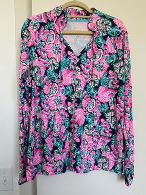 GUC Lilly Pulitzer Luxletic Cassi UPF 50+ popover